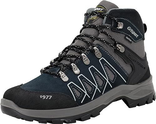 Grisport Schnürstiefel Wandersteifel Herren marineblau von Grisport