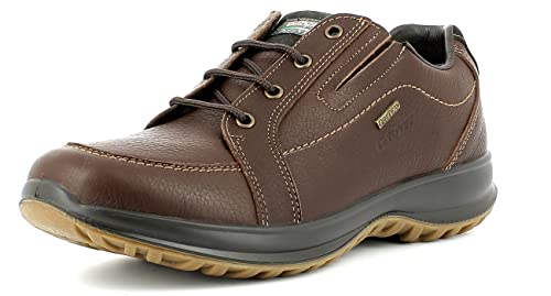 Grisport Sneaker Low,Männer,Herren Halbschuh,robust,wasserdicht,atmungsaktiv,hochwertiges Rindsleder,perforiertes anatomisches Fußbett,Braun,EU 42 von Grisport