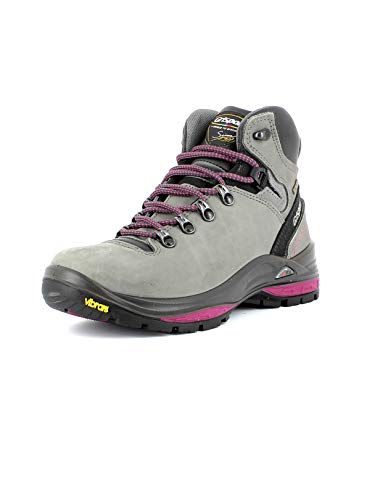 Grisport Terrain,Frauen,Damen Wanderstiefel,wasserabweisend,atmungsaktiv,stabile Vibram Sohle,hochwertiges Nubukleder,Grau,41 von Grisport