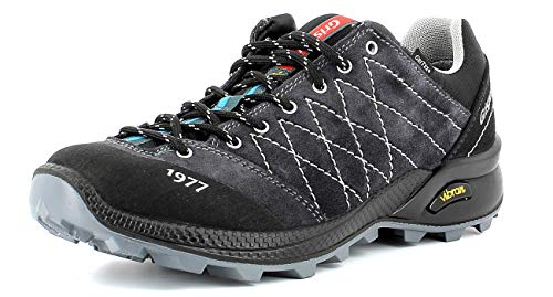 Grisport Terrain Low Unisex,Damen,Herren,Trekkingschuh,Approach,Urban Outdoor,Wildleder-Gritex-Membran Konstruktion,Charcoal/Black,37 EU / 4UK von Grisport