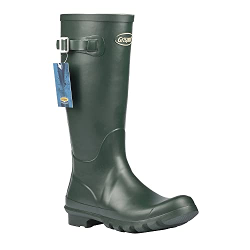 Grisport Unisex-Adult Strap Wellington Boots Green 9 UK von Grisport