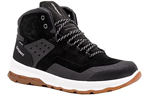 Grisport Urban Trek Mid Herren,Männer,Trekkingstiefel,Wanderstiefel,Urban Outdoor,Outdoorschuhe,Wildleder,Schwarz,45 EU/10.5 UK von Grisport