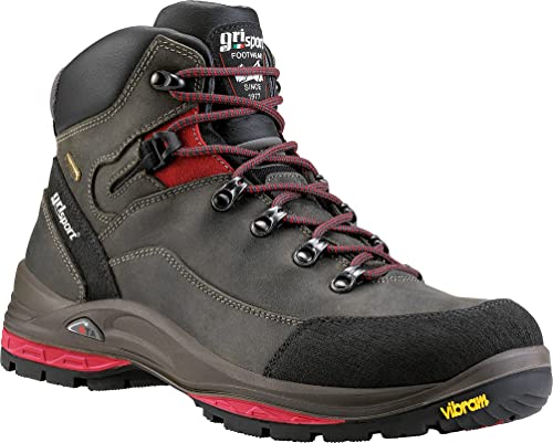 Grisport Wanderschuh Schnürstiefel Dakar Gritex anthrazit/rot 37 von Grisport