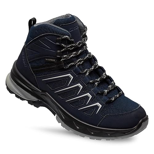 Grisport Wega Mid blau Wanderstiefel uni Größe 44 von Grisport