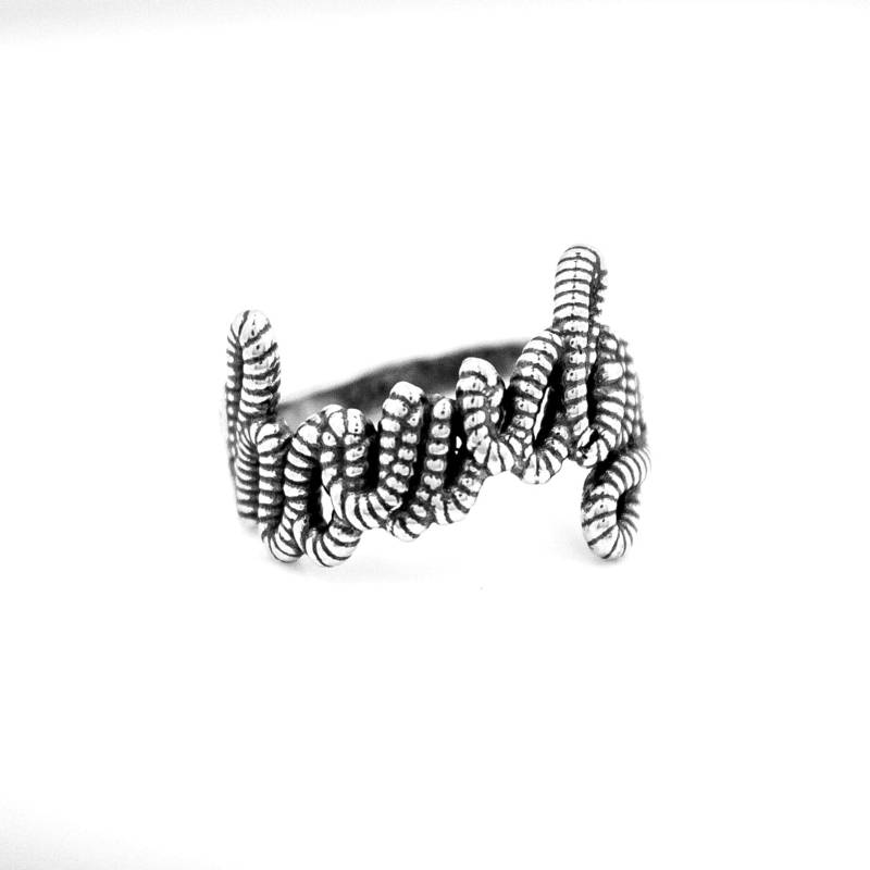 Handgemachte Sterling Silber Howdy Rope Ring Western Schmuck von GritTradeCo