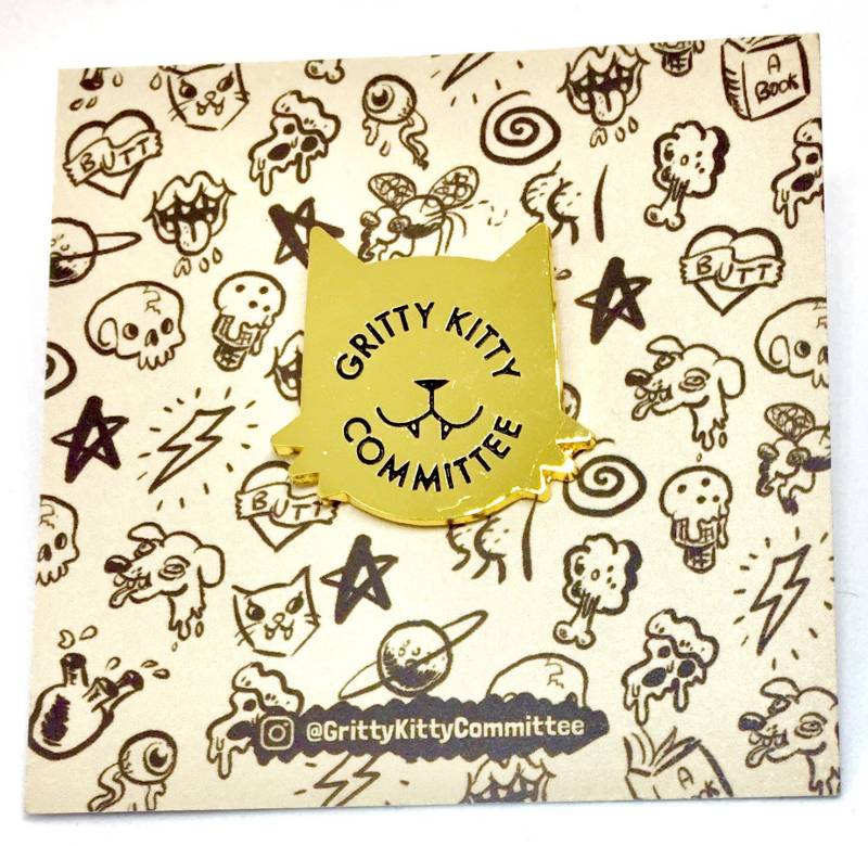 Gritty Kitty Komitee Pin von GrittyKittyCommittee