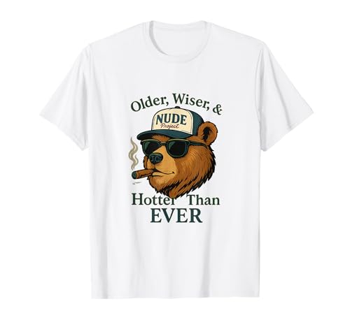Cooler Bären Spruch Older Wiser Hotter Than Ever Männer T-Shirt Cooler Bären Spruch Older Wiser Hotter Than Ever Männer T-Shirt von Grizzly Vibes Apparel