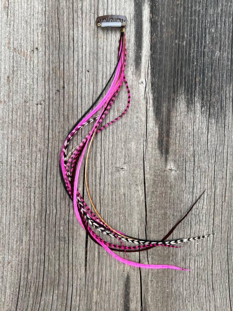 Clipin Feder Extensions - Schmal Wähle Deine Farbe von GrizzlyExtensions