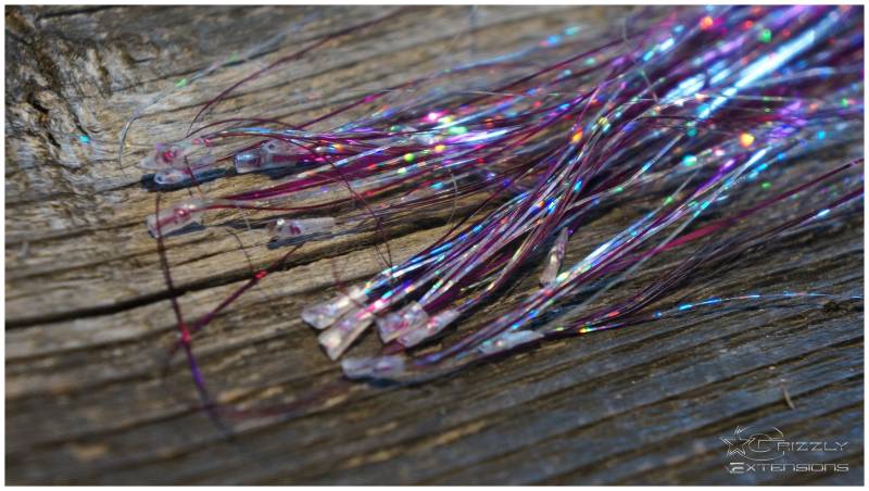 Gleam Shine Extensions #pink & Silber Glitzer# von GrizzlyExtensions