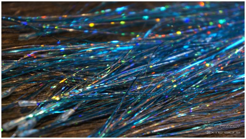 Gleam Shine Extensions #türkis & Silber Glitzer# von GrizzlyExtensions