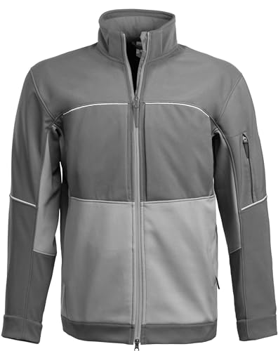 Grizzlyskin Softshell Jacke Resist Farbe Anthrazit/Grau Größe L von Grizzlyskin
