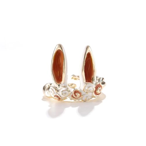 Grmpt Hasenohren-Ring für Damen, niedlicher Hasenring, Legierter Stahl, Kein Edelstein von Grmpt