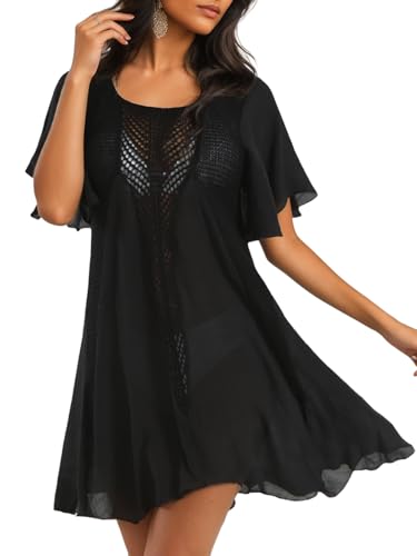 GroYolan Damen Strandkleid Boho Bikini Badeanzug Cover Up Häkelt Sommerkleider Luftig Strandponcho Kleid Bademode Strand GroYolan Damen Strandkleid Boho Bikini Badeanzug Cover Up Häkelt Sommerkleider Luftig Strandponcho Kleid Bademode Strand von GroYolan