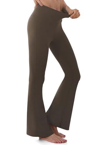 GroYolan Schlaghose Damen High Waist Butterweich Yogahose Damen lang Bootcut Jazzpants Flared Leggings Freizeit Sport Yoga Pants von GroYolan