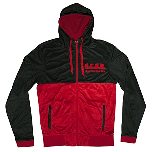 Grobe Jungs ACAB Acht Cola Acht Bier Track Jacket Herren Trainingsjacke Sportjacke Schwarz/Rot Gr. L von Grobe Jungs