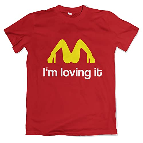 I'm Loving it Herren Fun T-Shirt Rot Größe 3XL von Grobe Jungs