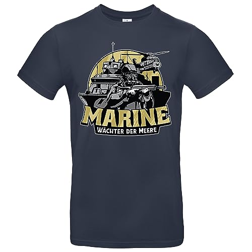 Marine - Wächter der Meere Herren T-Shirt Shirt Armee Bundeswehr Navy Größe XL von Grobe Jungs
