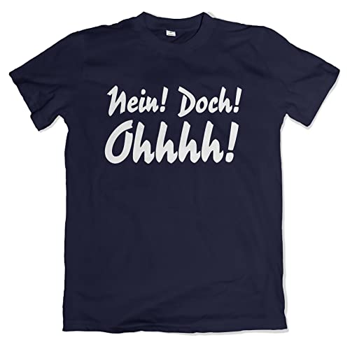 Nein! Doch! Ohhhhh! Herren T-Shirt Fun Shirt Louis de Funès Navy Größe L von Grobe Jungs