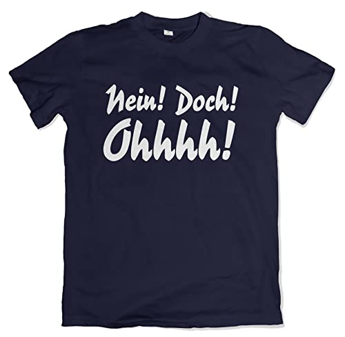 Nein! Doch! Ohhhhh! Herren T-Shirt Fun Shirt Louis de Funès Navy Größe M von Grobe Jungs