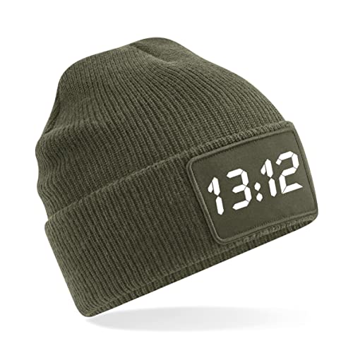 Patch Beanie 1312 LCD Time Military Green von Grobe Jungs