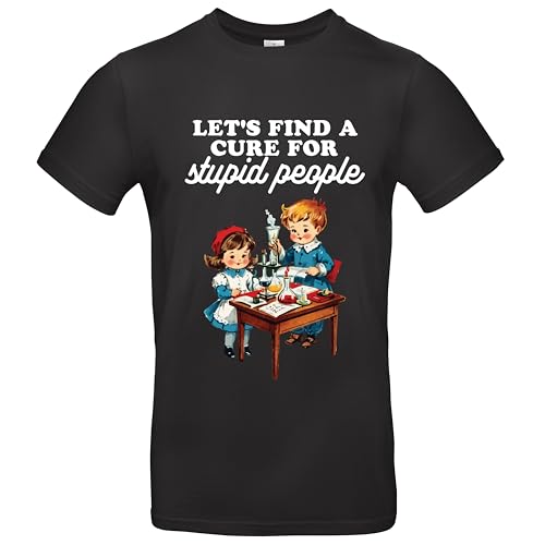 Stupid People Herren T-Shirt Sarkasmus Steven Rhodes Style Schwarz Größe M von Grobe Jungs