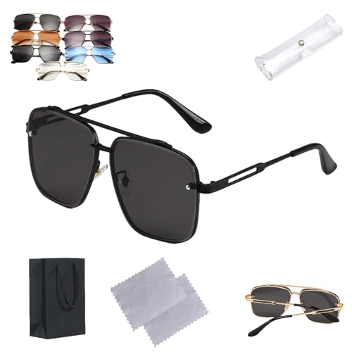 Upliftjoys Sunglasses,Upliftjoys Retro Gradient Sunglasses,Metal Frame,Uv400 Protection (A) von Grolomo