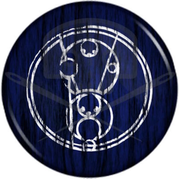 Doctor Who Inspiriert Bad Wolf in Gallifreyan Knopf von Gromidez