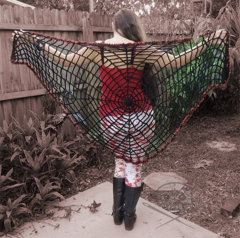 Halloween Netz-Schal - Waschbar von Gromidez