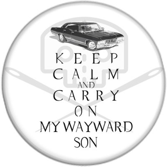 Supernatural Inspirierte Keep Calm Button von Gromidez