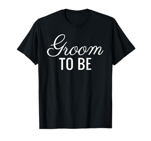 Herren Bräutigam To Be, weiße Schrift, Hochzeit & Braut T-Shirt Herren Bräutigam To Be, weiße Schrift, Hochzeit & Braut T-Shirt von Groom To Be Wedding Shirts
