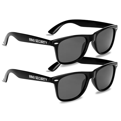 GroomBrideGifts Kleine polarisierte Piloten-Sonnenbrille mit Ringträgern, kleine Trauzeugen, Antragsgeschenk., A Ring Security, 6*6 von GroomBrideGifts