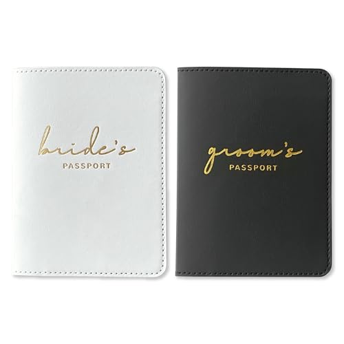 Hubby and Wifey Passport Wallet, Wedding Gifts for Couples 2025, Passport Holder for Travel, Honeymoon Travel Essentials, Brautpaar, 5*6 Hubby and Wifey Passport Wallet, Wedding Gifts for Couples 2025, Passport Holder for Travel, Honeymoon Travel Essentials, Brautpaar, 5*6 von GroomBrideGifts
