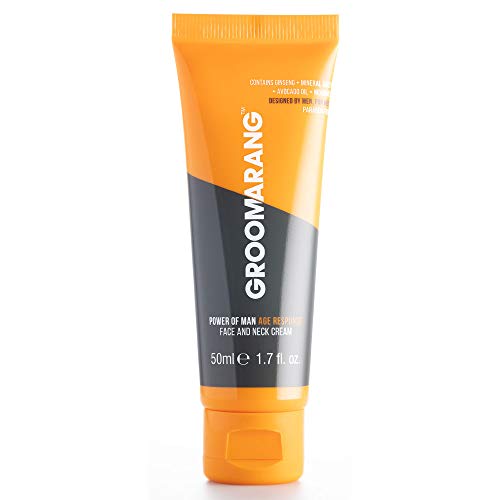 Groomarang Power Of Man Age Response Day & Night Anti-Aging-Creme für Gesicht und Hals, enthält Avocadoöl, Mineralsalze, Ginsengwurzel und Niosome Groomarang Power Of Man Age Response Day & Night Anti-Aging-Creme für Gesicht und Hals, enthält Avocadoöl, Mineralsalze, Ginsengwurzel und Niosome von groomarang