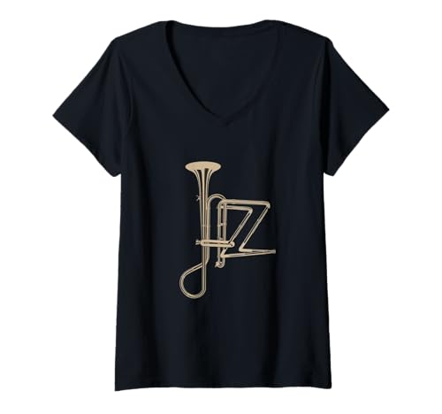 Damen Jazz Funk & Soul - Afro Retro Vintage Musik T-Shirt mit V-Ausschnitt Damen Jazz Funk & Soul - Afro Retro Vintage Musik T-Shirt mit V-Ausschnitt von Groove, Funk, Soul, and R&B Music Tee Gifts