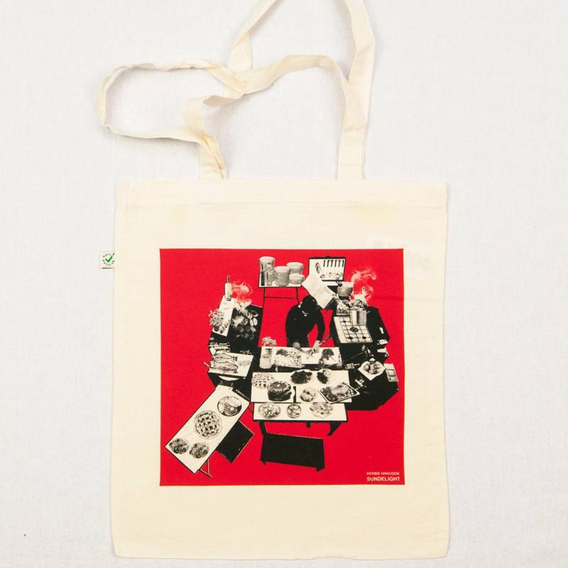 Sundelight Herbie Hancock Album Cover Inspirierte Canvas Tasche, Illustration Siebdruck Mit Wasserfarbe in Finnland. Öko-Baumwolle Zertifiziert von Groovink