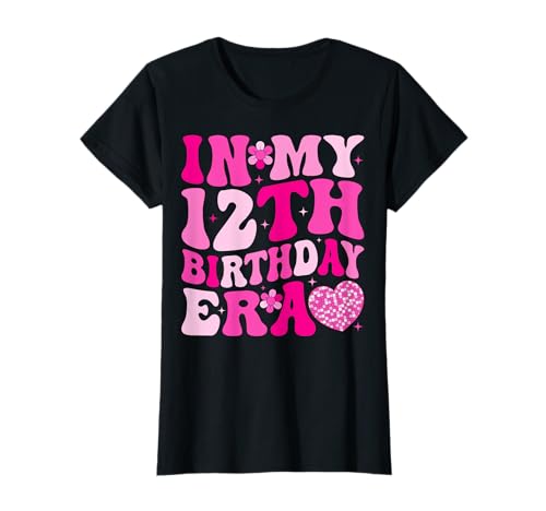 Groovy In My 12th Birthday Era 12 Years Old Birthday Girl T-Shirt Groovy In My 12th Birthday Era 12 Years Old Birthday Girl T-Shirt von Groovy 12th Birthday Gifts Co.