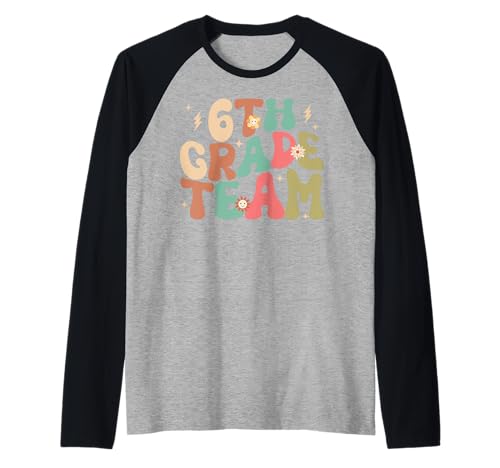 6. Klasse Team Groovy Back to School Cute Women Girl Raglan 6. Klasse Team Groovy Back to School Cute Women Girl Raglan von Groovy Back to School Apparel for Teachers.