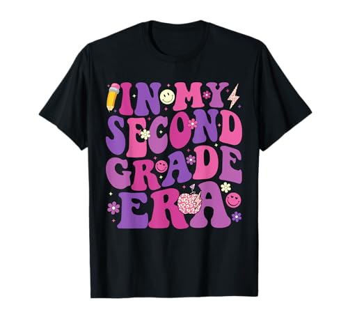 In meiner zweiten Klasse geht Girl Groovy in der 2. Klasse Wieder zur Schule T-Shirt In meiner zweiten Klasse geht Girl Groovy in der 2. Klasse Wieder zur Schule T-Shirt von Groovy Back to School In My Grade Era Teacher Tee
