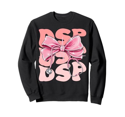 DSP Week Day for Women Pink Coquette Bow Cute Stethoskop Sweatshirt DSP Week Day for Women Pink Coquette Bow Cute Stethoskop Sweatshirt von Groovy Coquette DSP for Cute and Funny Nurses