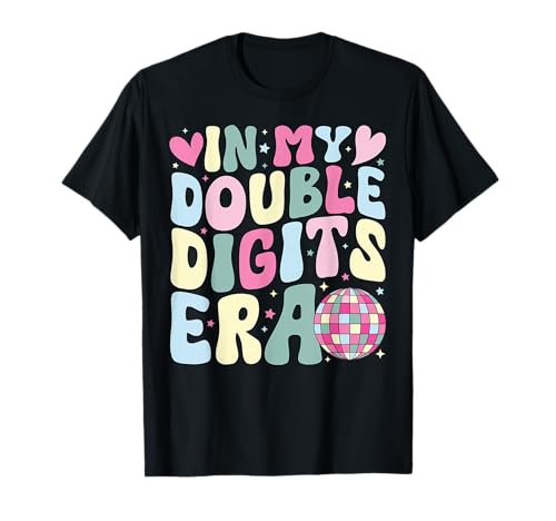 In My Double Digits Era Retro 10-jähriges Mädchen zum 10. Geburtstag T-Shirt In My Double Digits Era Retro 10-jähriges Mädchen zum 10. Geburtstag T-Shirt von Groovy Double Digits Design For Youth Girls Women.