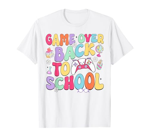 Groovy Game Over Zurück in die Schule Erster Schultag, Junge, Mädchen T-Shirt Groovy Game Over Zurück in die Schule Erster Schultag, Junge, Mädchen T-Shirt von Groovy Game Over Back To School Tee