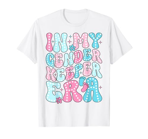 In My Gender Keeper Era Gender Reveal Baby Ankündigung T-Shirt In My Gender Keeper Era Gender Reveal Baby Ankündigung T-Shirt von Groovy In My Gender Keeper Era
