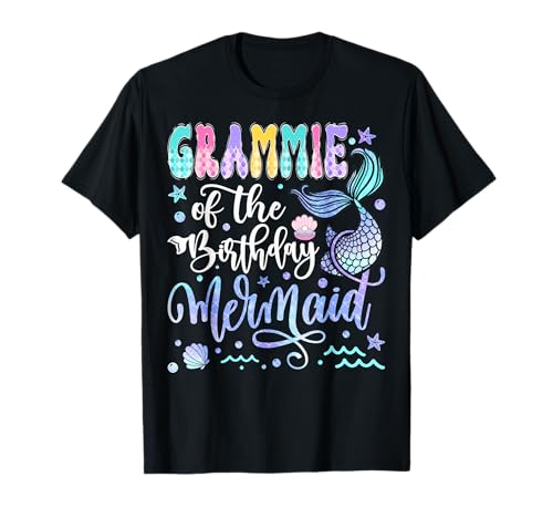 Grammy Of The Birthday Meerjungfrau Bday Girl Groovy T-Shirt Grammy Of The Birthday Meerjungfrau Bday Girl Groovy T-Shirt von Groovy Mermaid Birthday Girl Matching