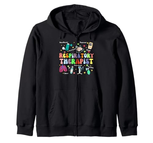 Groovy Atemtherapeutin Kunst für Männer Frauen Therapie Kapuzenjacke von Groovy Respiratory Therapist Gift