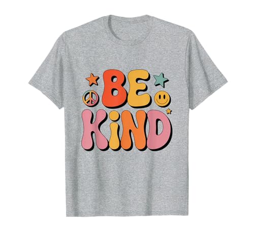 Be Kind Hemd 70er Jahre Groovy Retro Regenbogen Aesthetic T-Shirt von Groovy Retro Rainbow Aesthetic Vibes