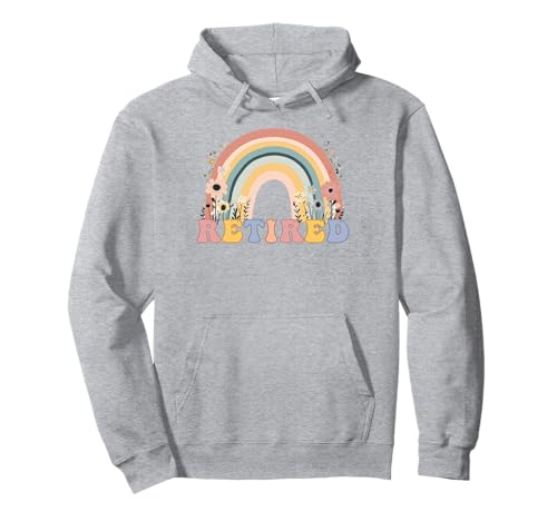 Rainbow Cute Groovy Ruhestand im Ruhestand für sie #25L54 Pullover Hoodie von Groovy Retro Retirement Apparel for Her