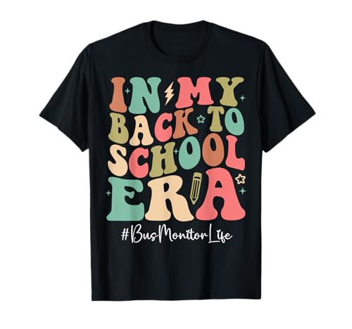 Busmonitor in My Back to School Era Women Groovy T-Shirt von Groovy and Stylish Teacher Apparel