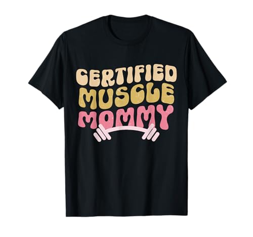 Groovy Certified Muscle Mommy Pump Cover Lifting T-Shirt - Damen, Schwarz, S, Kurzarm, Cartoon-Muster, Klassische Passform, Importiert Groovy Certified Muscle Mommy Pump Cover Lifting T-Shirt - Damen, Schwarz, S, Kurzarm, Cartoon-Muster, Klassische Passform, Importiert von Groovy certified Muscle Mommy Apparel