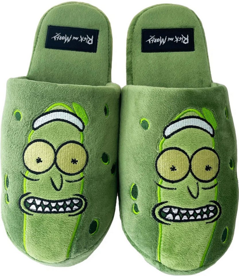 Groovy Rick & Morty Hausschuhe Pickle Rick EU 42-44 Plüsch Hausschuhe (1-tlg) von Groovy