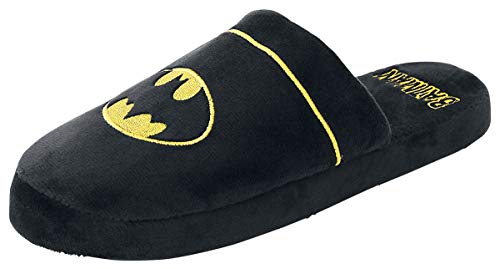 Groovy Uk Batman Hausschuhe, Schwarz/Gelb, 36/38 EU, Schwarz/Gelb von Groovy